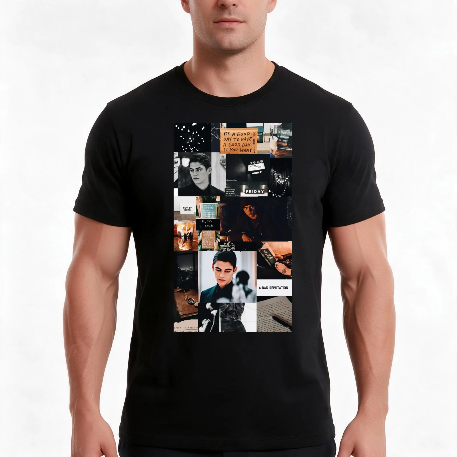ok so I lied. (Hardin Scott/Hero Fiennes-Tiffin) T-Shirt Summer Casual Cotton Tee Oversized Streetwear Tops Unisex Men Women