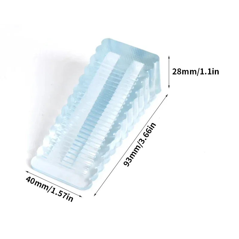 2/6pcs Transparent Door Plugs, Anti-Collision Safety Door Stops, Household Door Stopper, Fixed Collision Block