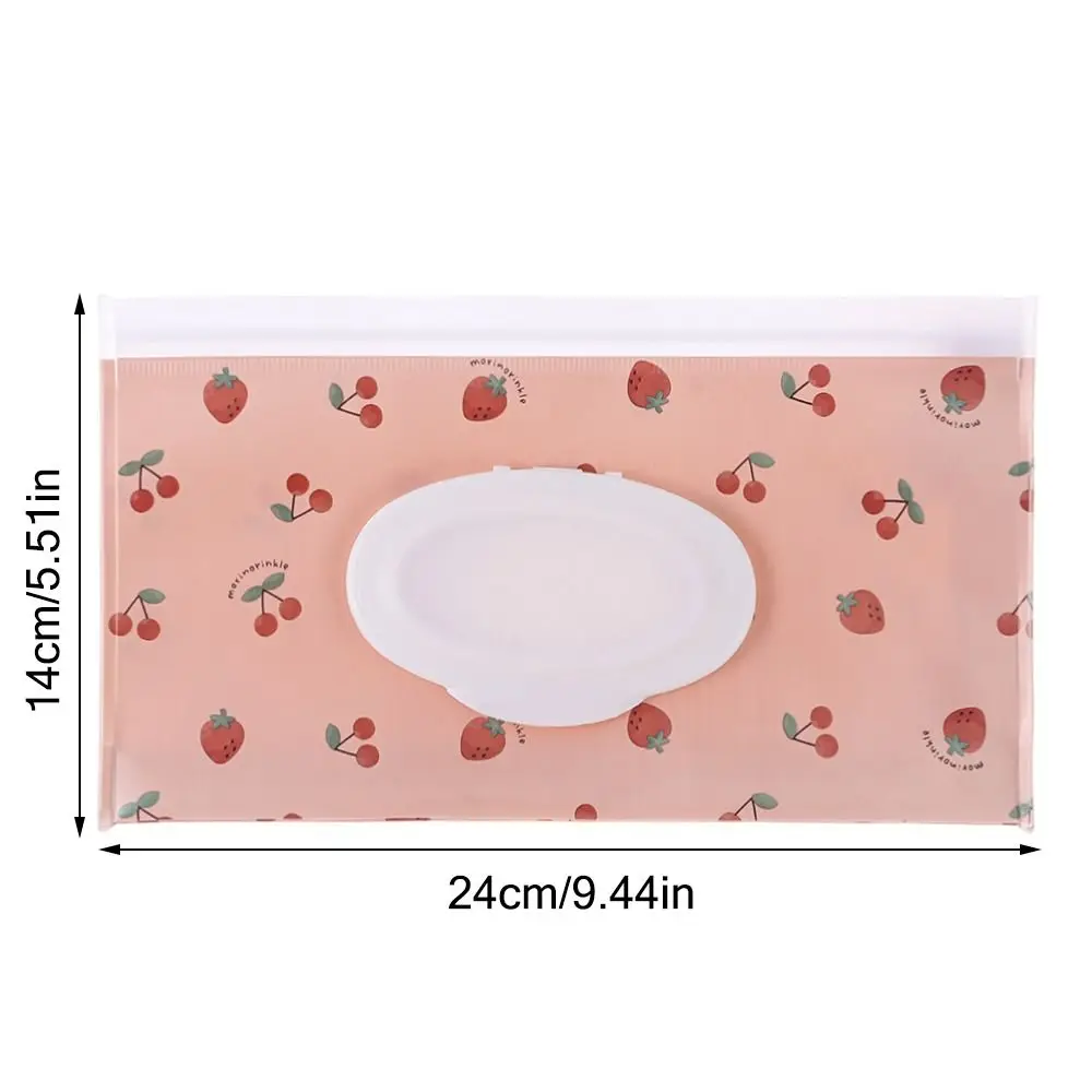 1PC EVA Baby Wet Wipe Pouch Portable Buckle Wipes Holder Case Flip Cover Snap-Strap Reusable Refillable Wet Wipe Bag Tissue Box