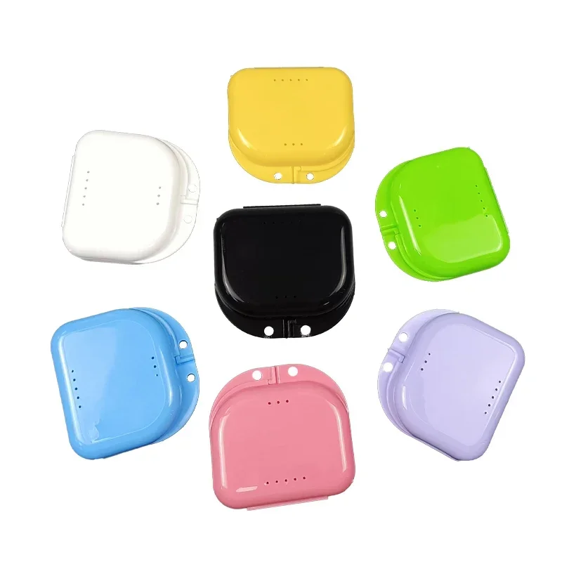 

Hot Sale Denture Storage Box Portable Mouth Guard Container Supplies Tray Braces Case Health Care Oral Hygiene Dental Appliance
