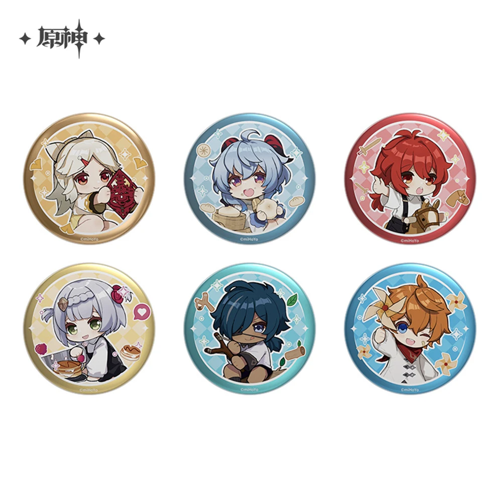 Jeu Genshin Impact Court de Fontaine Lyney Emilie Clorinde Navia Charlotte Cosplay Badge broche SPTE fer blanc broche accessoire ﻿