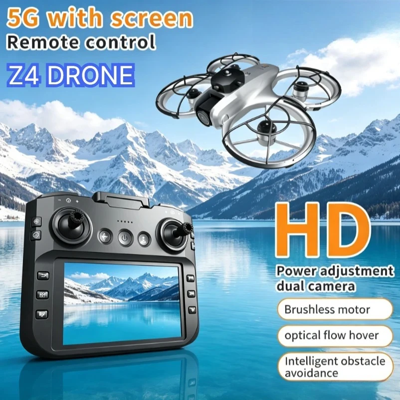 Original Z4 Mini Drone 8K HD Brushless Motor Headless Mode Optical Flow Hover RC Quadcopter Portable Aerial Photography Drone