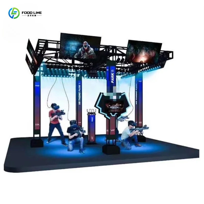 FL VR Shooting Game Machine Lightweight Compact Suitcase Style Composite for Mobile Event Touring