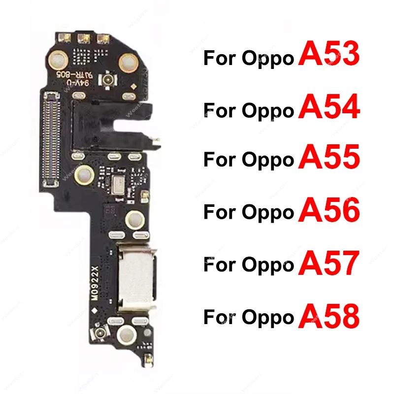 For OPPO A53 A54 A55 A56 A57 A58 A58X 4G 5G USB Charger Board USB Charging Dock Board Connector Flex Cable Fast Charging Parts