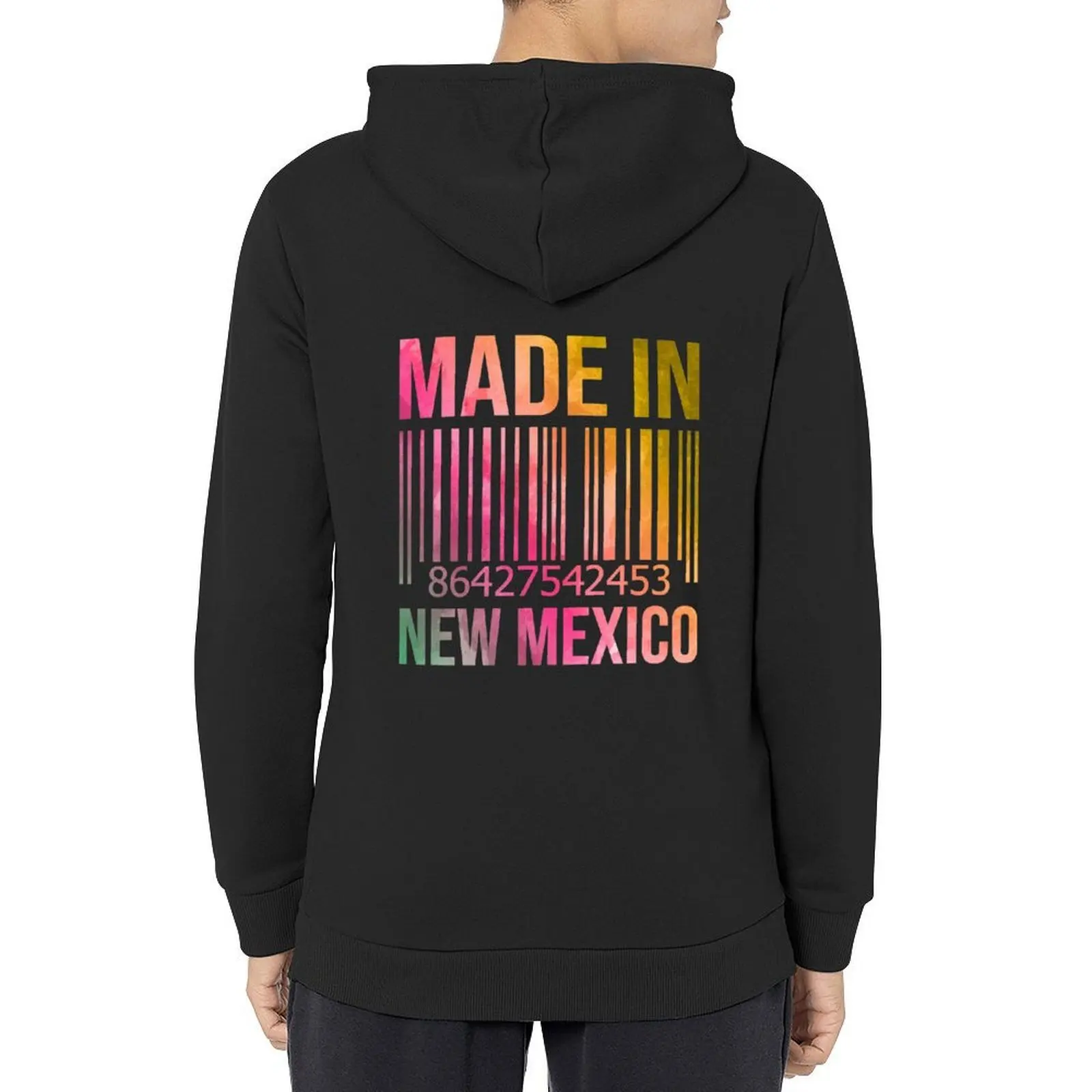 

Made in New Mexico in Watercolor Hoodie men's clothes korean autumn clothes mens clothes hoodie streetwear