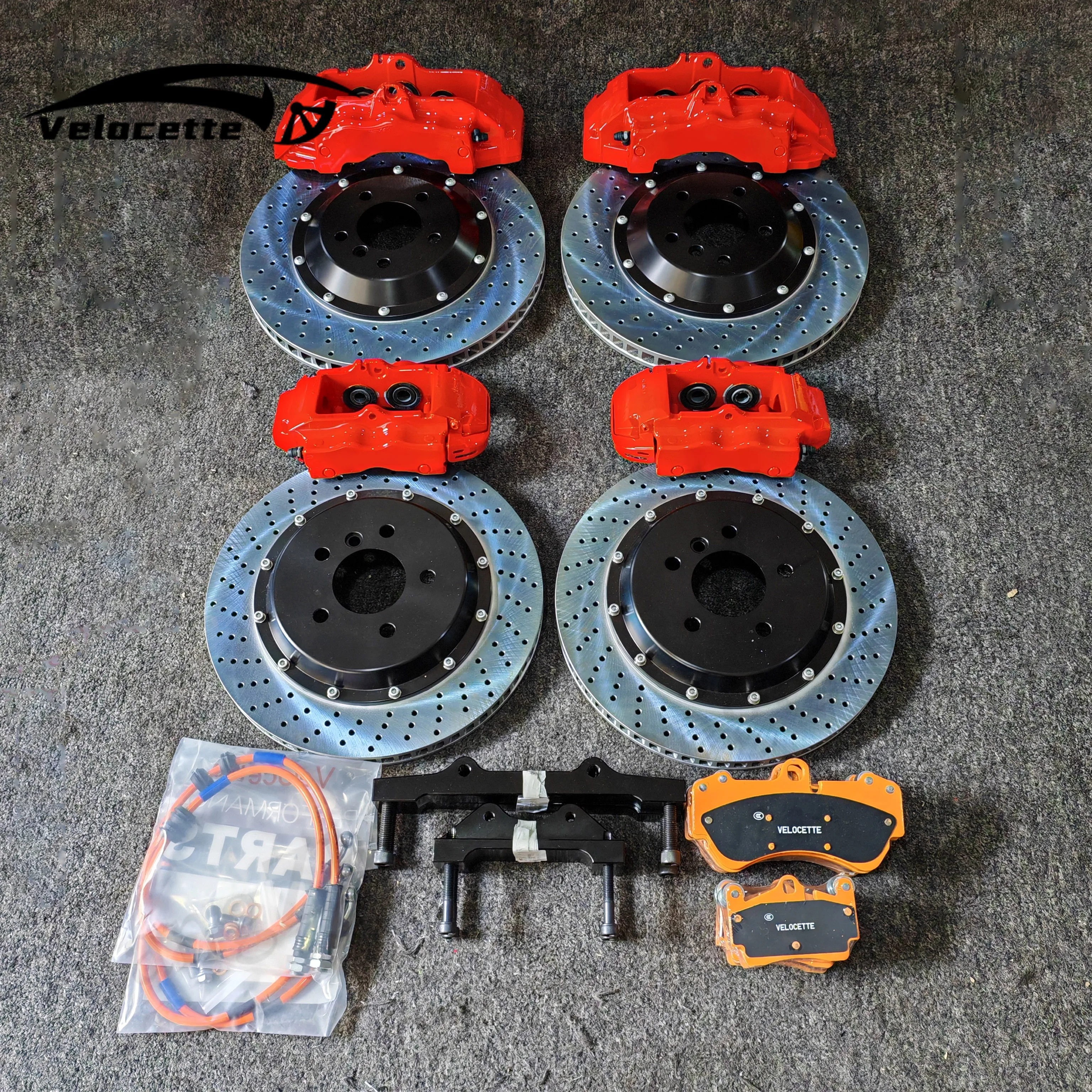 

Car Upgrade Big Brake Front 6 Pot Rear 4 Pot Caliper Kit 18Z Customize Logo For Bmw 330d E90 M3 E46 E92 E60 F30 Kia K3