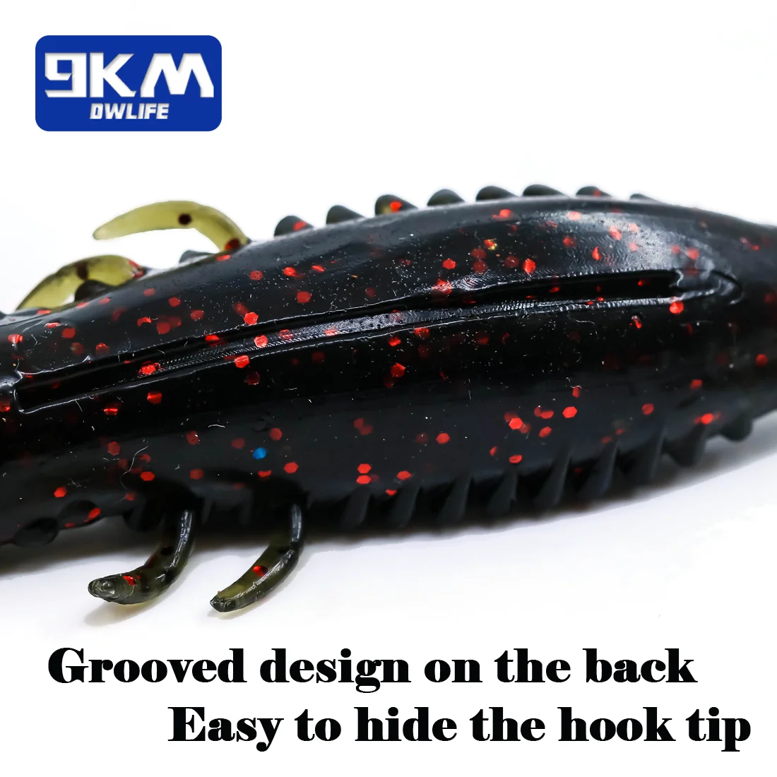 5 Stücke 8 cm Topwater Popper Weiche Köder Bass Angelköder Swimbaits Libelle Larve Köder Süßwasser Forelle Panfish Wels Barsch – Detail 3