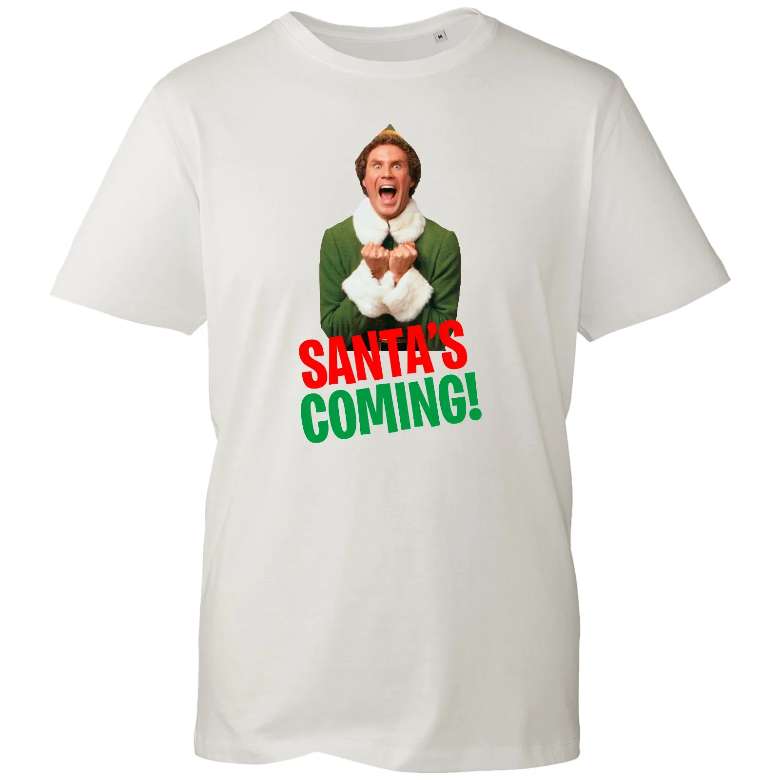 

Christmas Elf Movie Inspired Santa Not Coming Family Festival Xmas T Shirt
