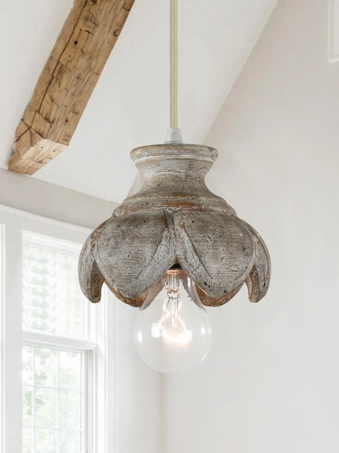 European, French and American country small chandelier retro creative home room bedroom log homestay lighting