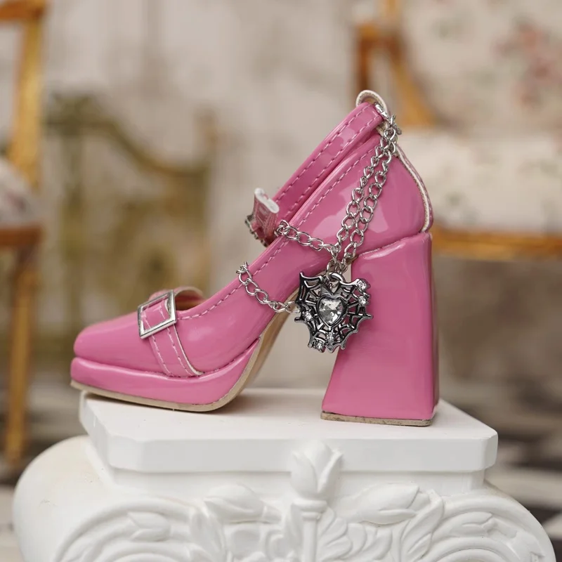 Nieuwe Collectie BJD Pop 1/3 Schoenen Dikke Hakken Hoge Hakken Zwart Rood Wit Roze Pompen Pop Accessoires Speelgoed Schoenen Gift