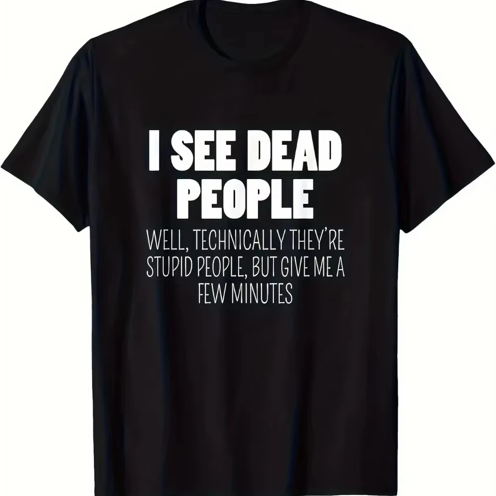 The I SEE DEAD PEOPLE Movie Graphic T Shirt Women's Men Cotton Tee Summer Spring Vintage Harajuku Top Oversize Streetwear O-Neck