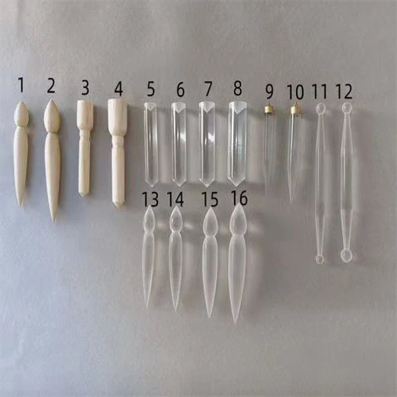 Professional Acrylic Wood Clay Tools - Non-Stick Spout Wrapping and Smoothing for Teapot Making Kits
