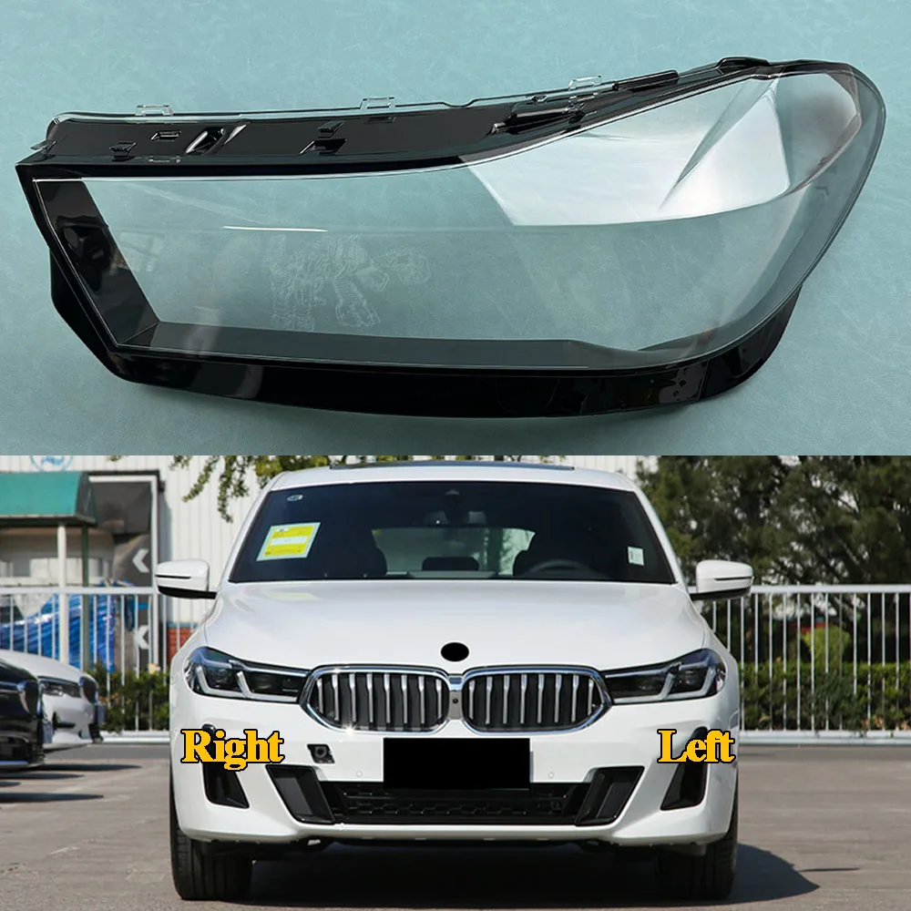 

For BMW 6 Series GT G32 2021 2022 2023 Headlamp Cover Transparent Lamp Shade Shell Lens Plexiglass Replace Original Lampshade