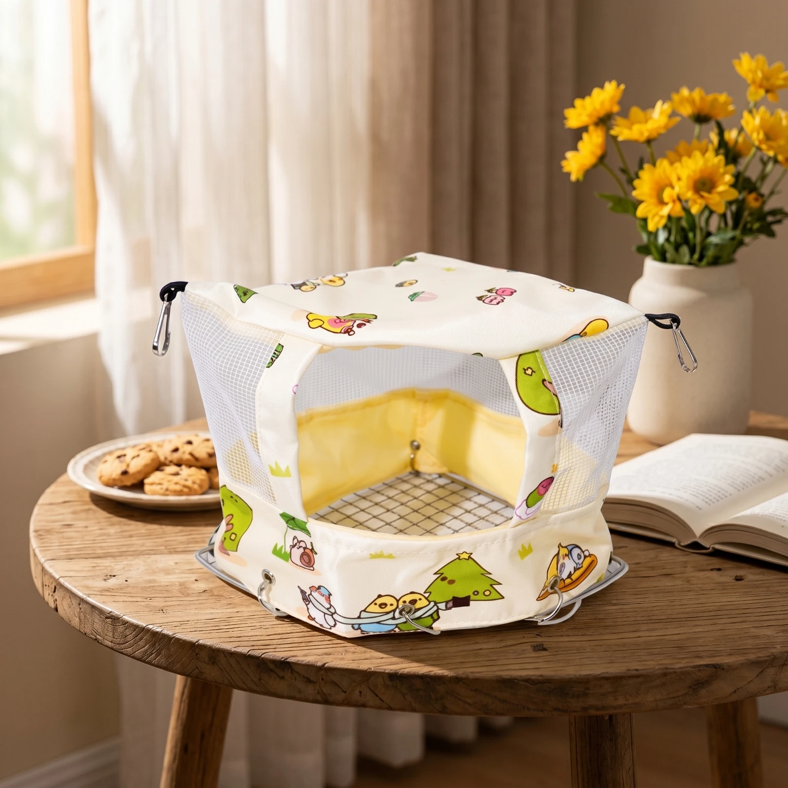 Hanging Bird Nest Compact Bird Nest with Metal Hooks Swing Bed Soft Cozy for Small Birds, Pet Cage