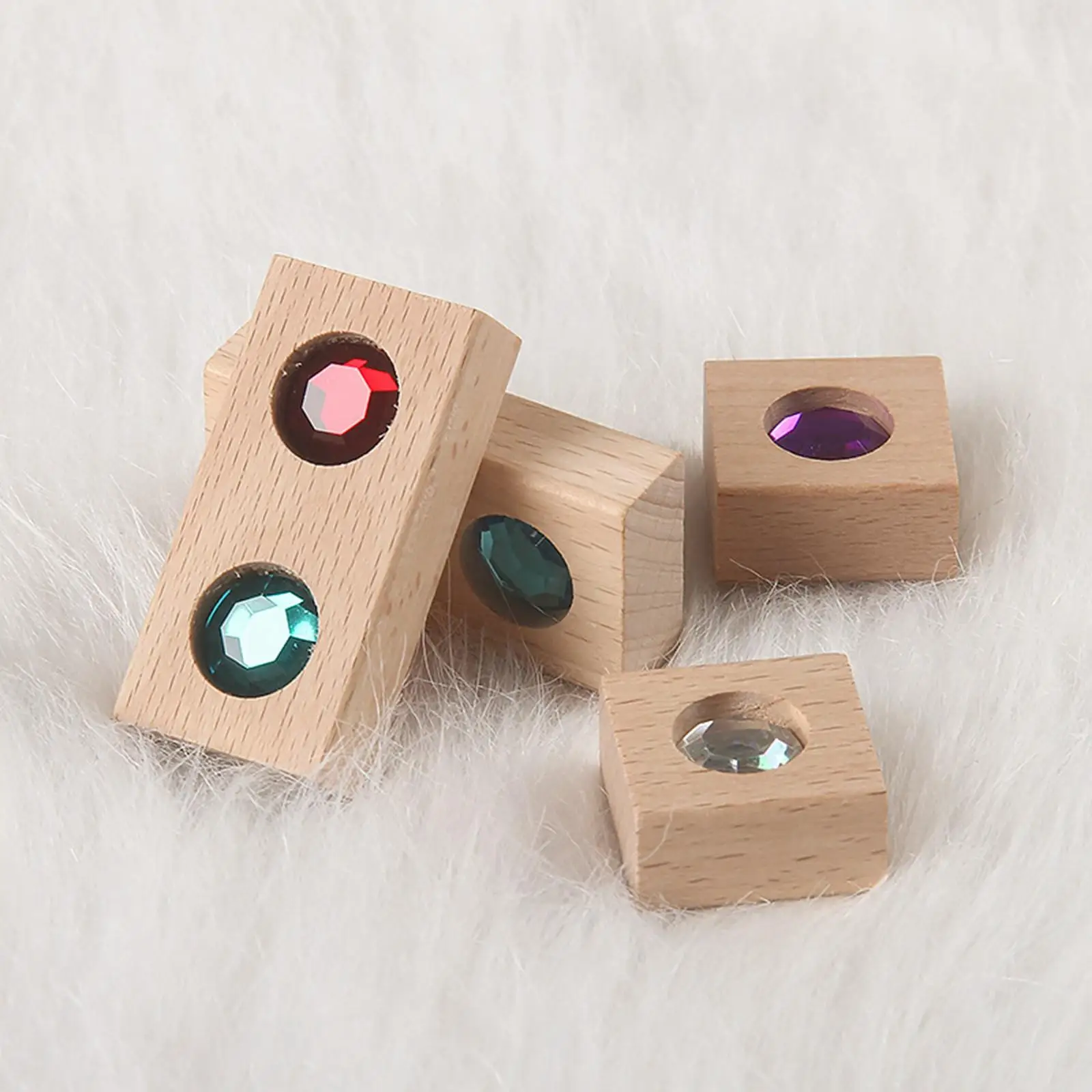 Montessori Stacking Blocks Age 4- Gems Blocks Learning Puzzle Toy