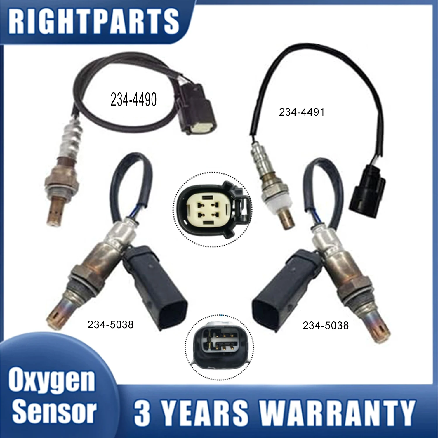 Car BL3A-9Y460-CA BL3Z-9F472-A Oxygen Sensor For Ford Explorer 2013 3.5L Non Turbo Up+Downstream 234-5038 234-4490 234-4491