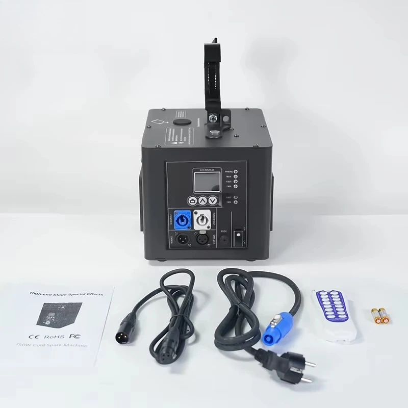 800W Inverted Hanging Upside Down Cool Fire Works Cold Spark Fountain Machine for Wedding Stage