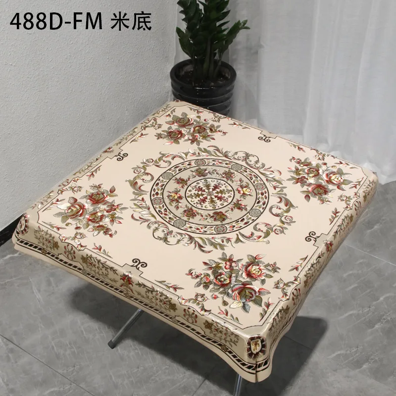 D87 hot stamping tablecloth waterproof and oil-proof tablecloth lace printing stall