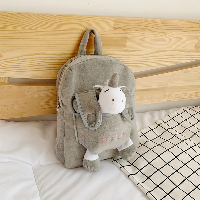 Sac à dos en peluche anti-perte de dessin animé créatif pour enfants, sac de voyage mignon pour garçons et filles, cadeau étudiant de la maternelle, Y2K