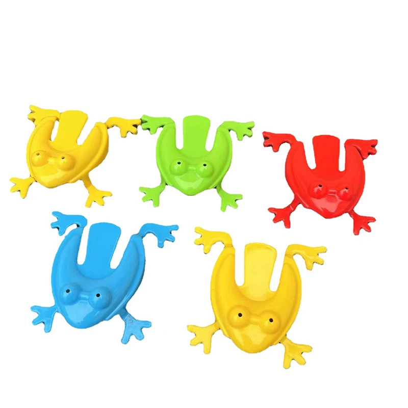 Creative Plastic Jumping Leap Frog Bounce Fidget New Unique Toys Stress Reliever Kids Baby Shower Christmas Party Favors Gifts