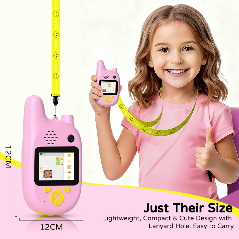 2pcs USB Charging Children's video  HD call  2IN One-Click Call Camping Toys walkie takie Camera KIDS Christmas Gift Mobile call