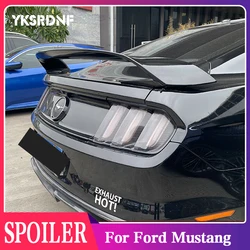 For Ford Mustang 2015-2020 high quality ABS Plastic Unpainted Color Rear Spoiler Wing Trunk Lid Cover Car Styling