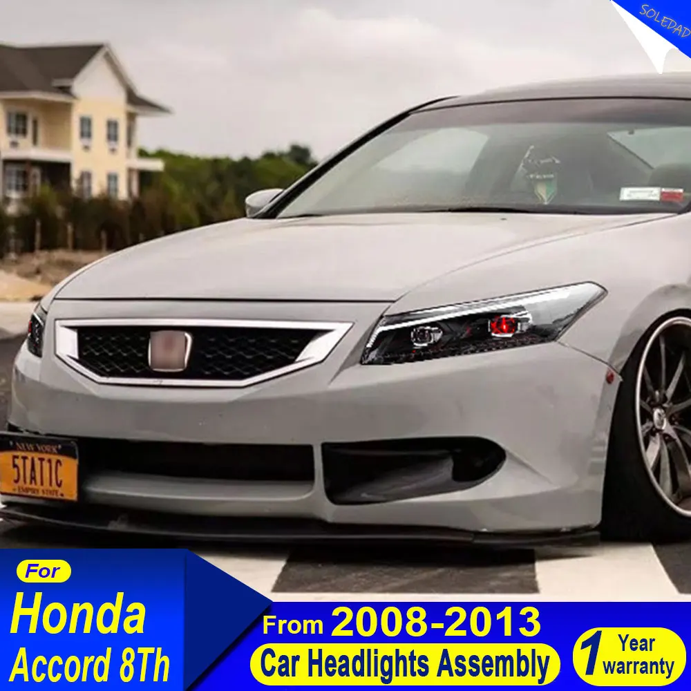 

For Honda Accord 8th 2008 2009 2010 2011 2012 headlights Upgrade Modified New DRL Dynamic Turn Signal LED Headlight Accessories