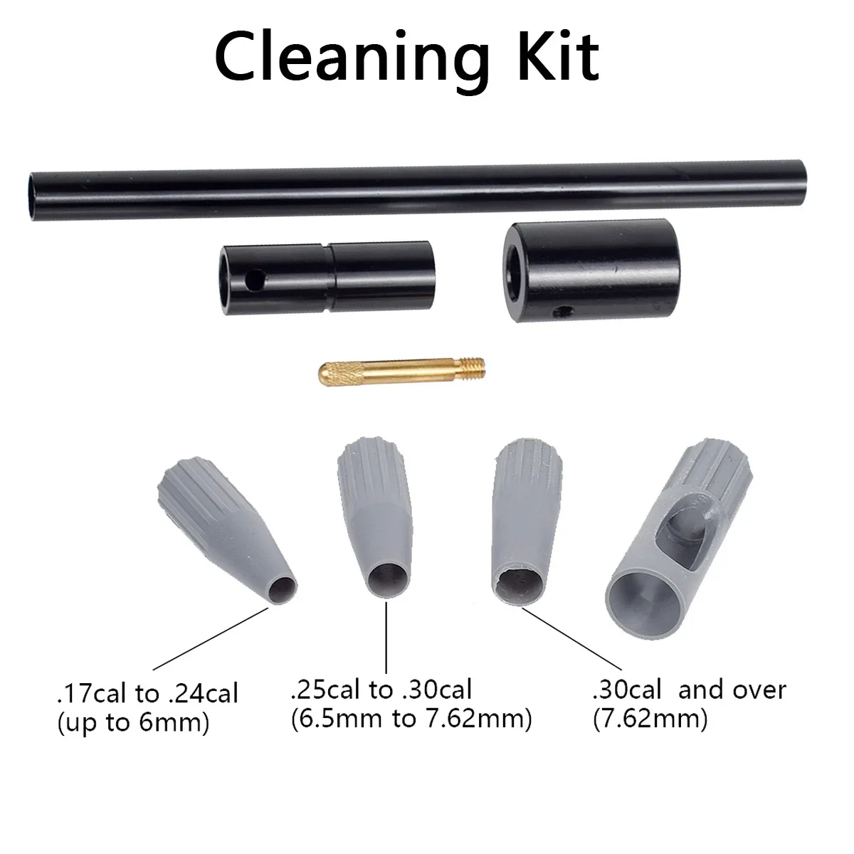 

Tactical Cleaning Kit.17Cal .22Cal .30Cal 8Pcs Universal Gun Bore Guide Cleaning Rifle Brush Clean Hunting Cleaner Accessories