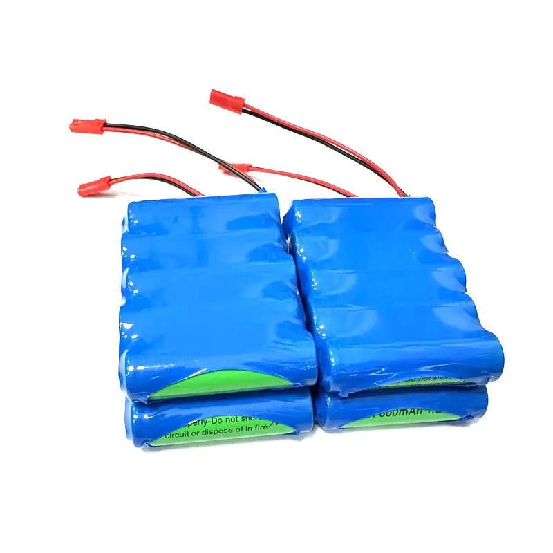 5S1P 6V 4S1P 4.8V Ni-MH بطارية قابلة للشحن 600mAh AA للأدوات الإلكترونية LED قسط الشعلة قوة البنك JST التوصيل أو SM