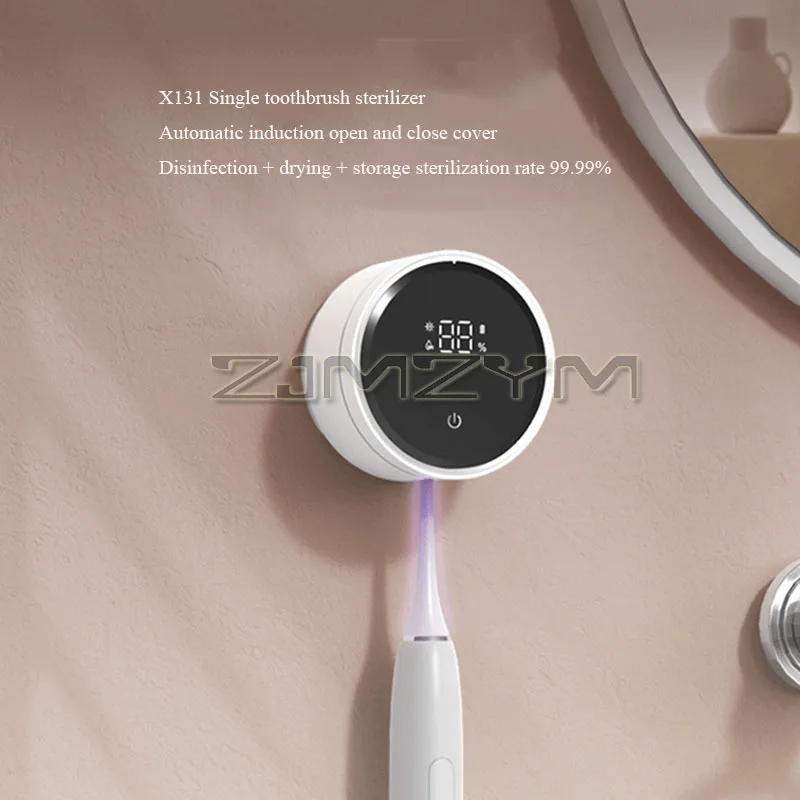 Montado na parede suporte de escova de dentes portátil esterilizador elétrico única pessoa limpador para banheiro seco para viagens em casa