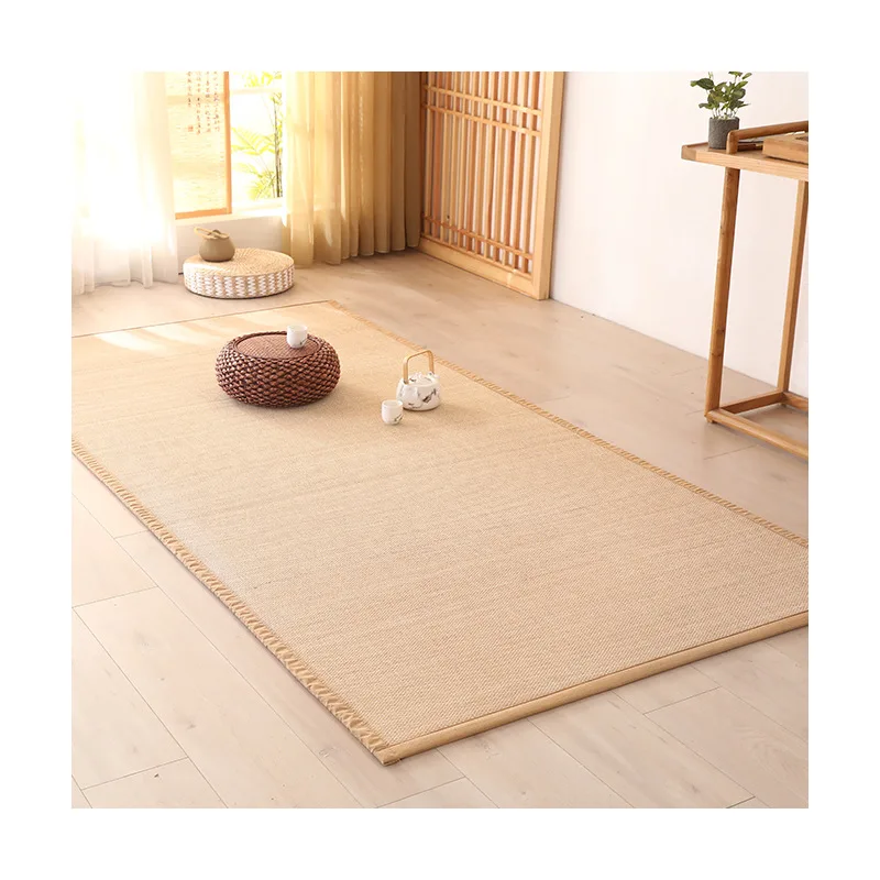 

Mat bedroom carpet, homestay room living room rattan mat straw mat woven by hand