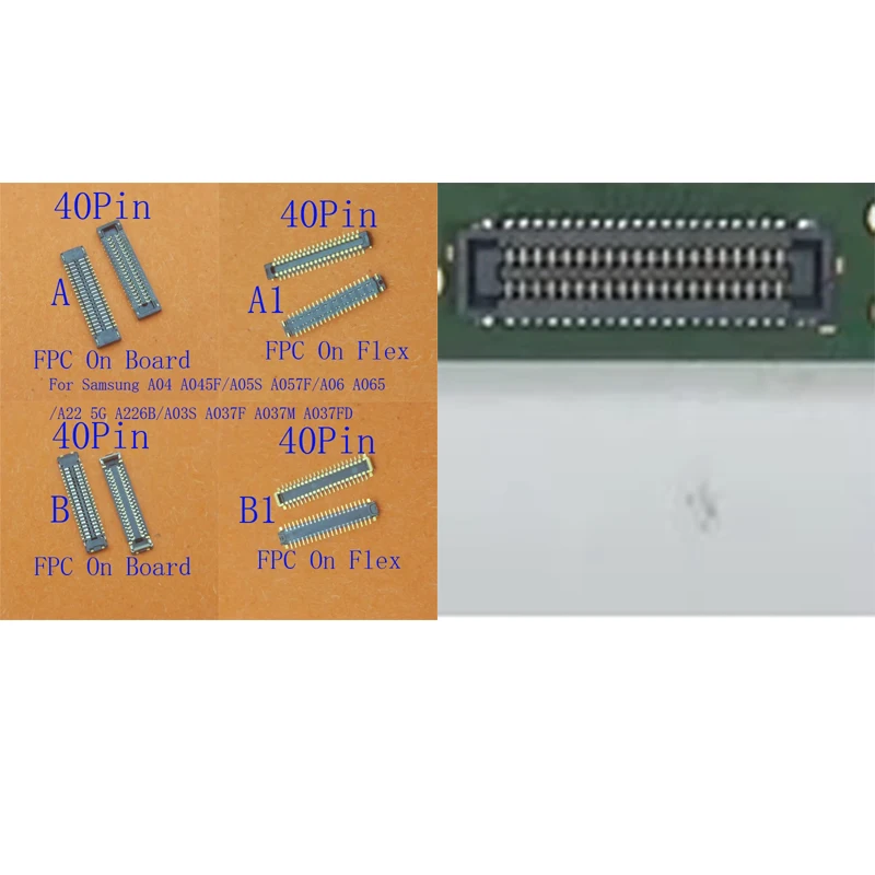 

2-50Pcs Usb Charger LCD Display Screen FPC Plug Connector For Samsung Galaxy A04 A045F A05S A057F A22 5G A226 A06 A065 A03S A037