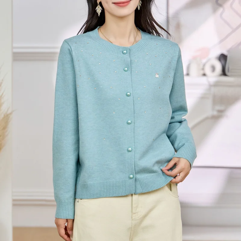 

Модный свитер, темпераментное платье для мамы, универсальный кардиган, топ, повседневный, удобный