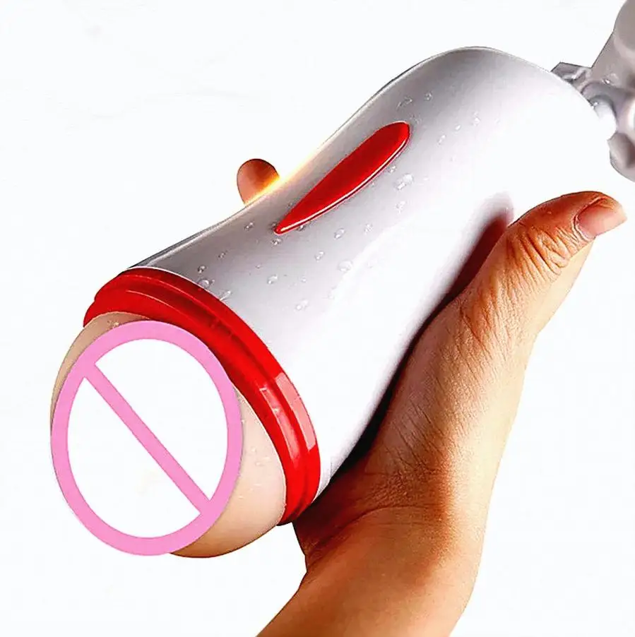 المزدوج قناة المهبل الشرج جهاز استمناء القضيب مضخة هزاز المهبل الاصطناعي جيب كس ذكر الاستمناء كأس الجنس لعب #4