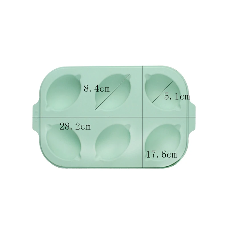 Molde para hornear 6 moldes para pasteles de limón, molde para Pan pequeño, antiadherente, Gel de sílice, herramientas para hornear familiares