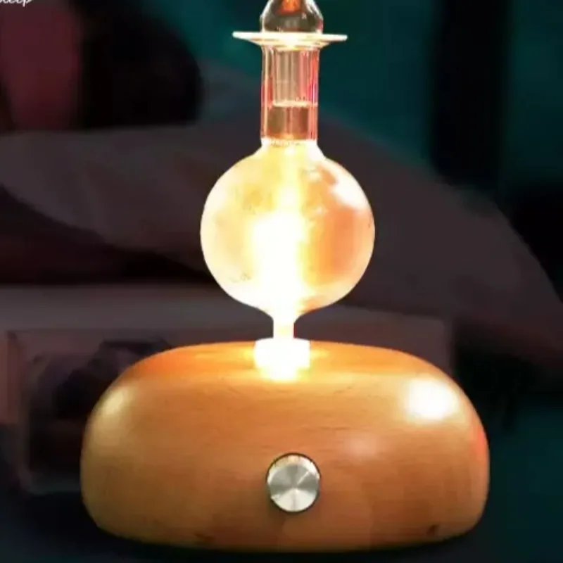 Solid Wood Essential Oil Diffuser Silent Aromatherapy Diffuser Pillar Design Humidifier for Tabletop Relaxation and Decor