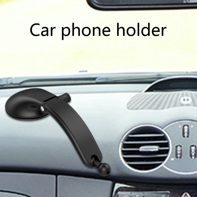 Car Dashboard Suction Cup Holder Adjustable Head Stand Base 17mm Joint Mount Phone Holder Base Mount