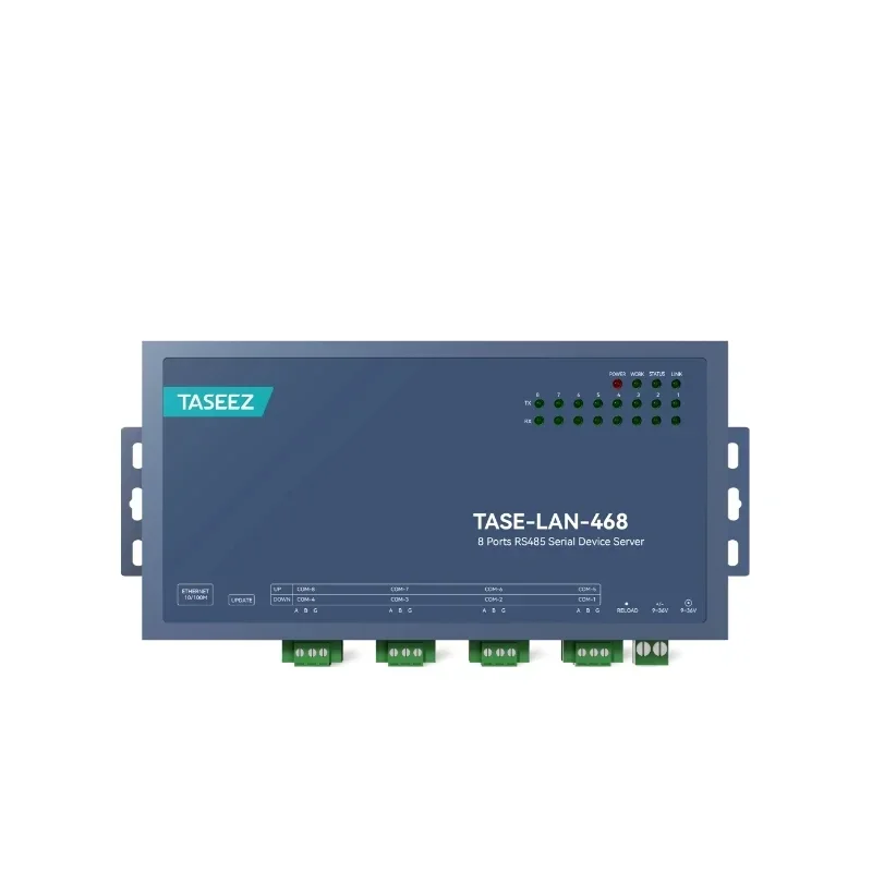 TASE-LAN-468 8 Ports Rs485 To Ethernet 485 Serial Communication Server TCP/IP Network  Modbus Communication Module RJ45