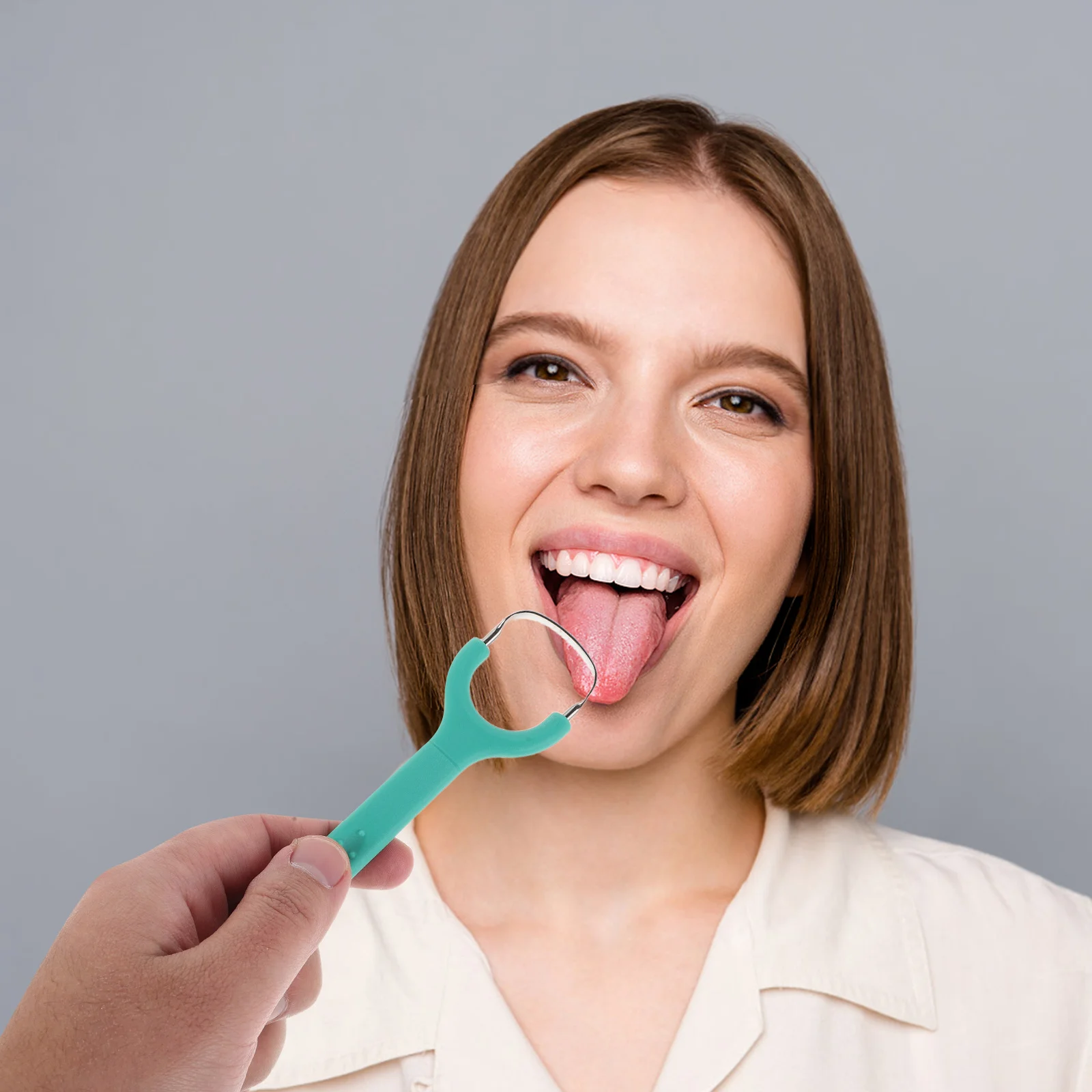 

4Pcs Tongue Coating Scraper - Sturdy Stainless Steel Tongue Scraper Tool - Travel-Sized Oral Care Product for Daily Use