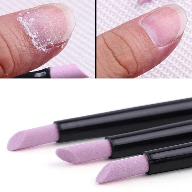 1/5PC Nägel Kunst Quarz Schleifen Stift Nagel Häutchen Schere Dead Skin Remover UV Gel Polnisch Maniküre stick Dateien Zubehör Werkzeuge