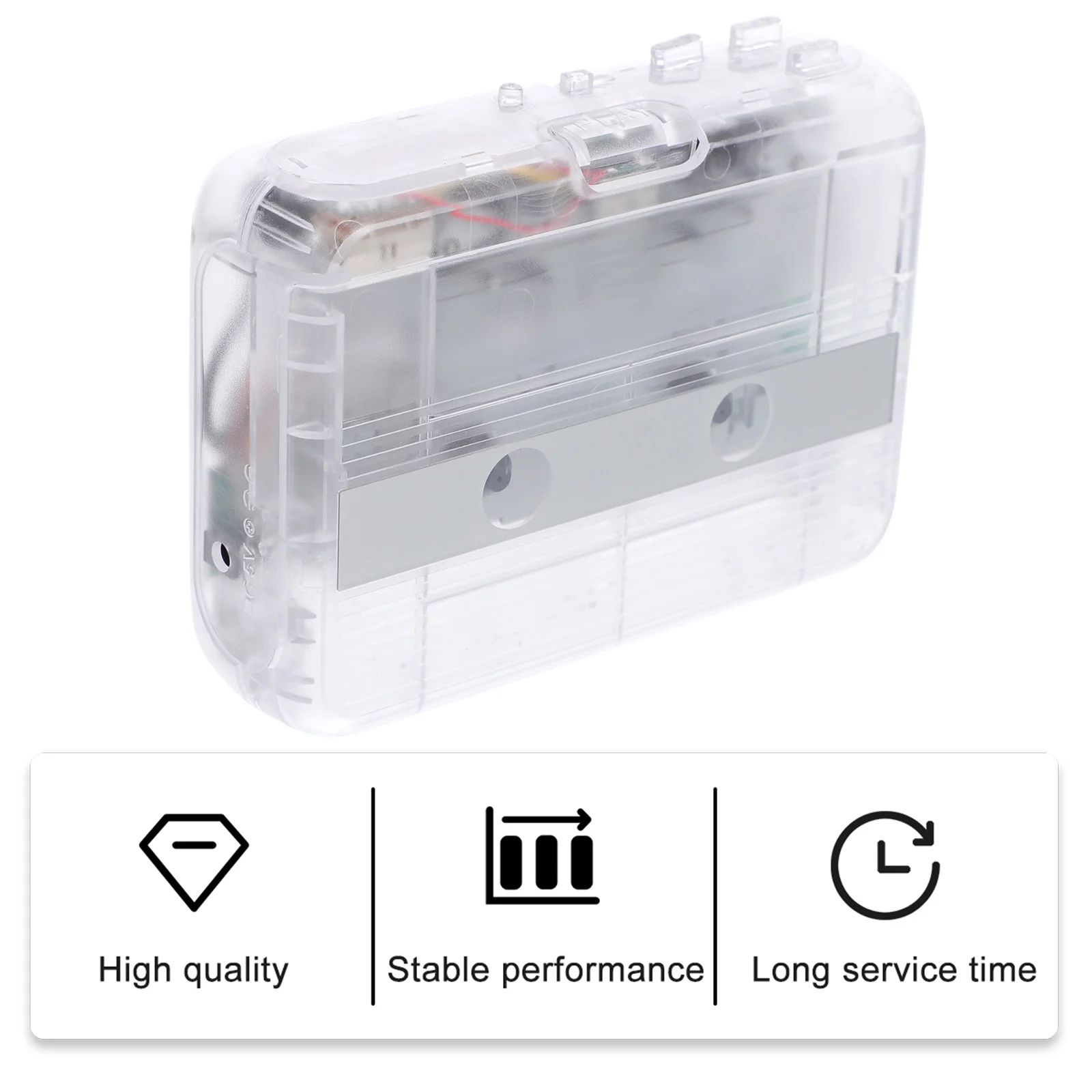 Cassette Player Multipurpose Wireless Audio Player Portable Fm Music Receiver Fm Radio Wireless Receiver