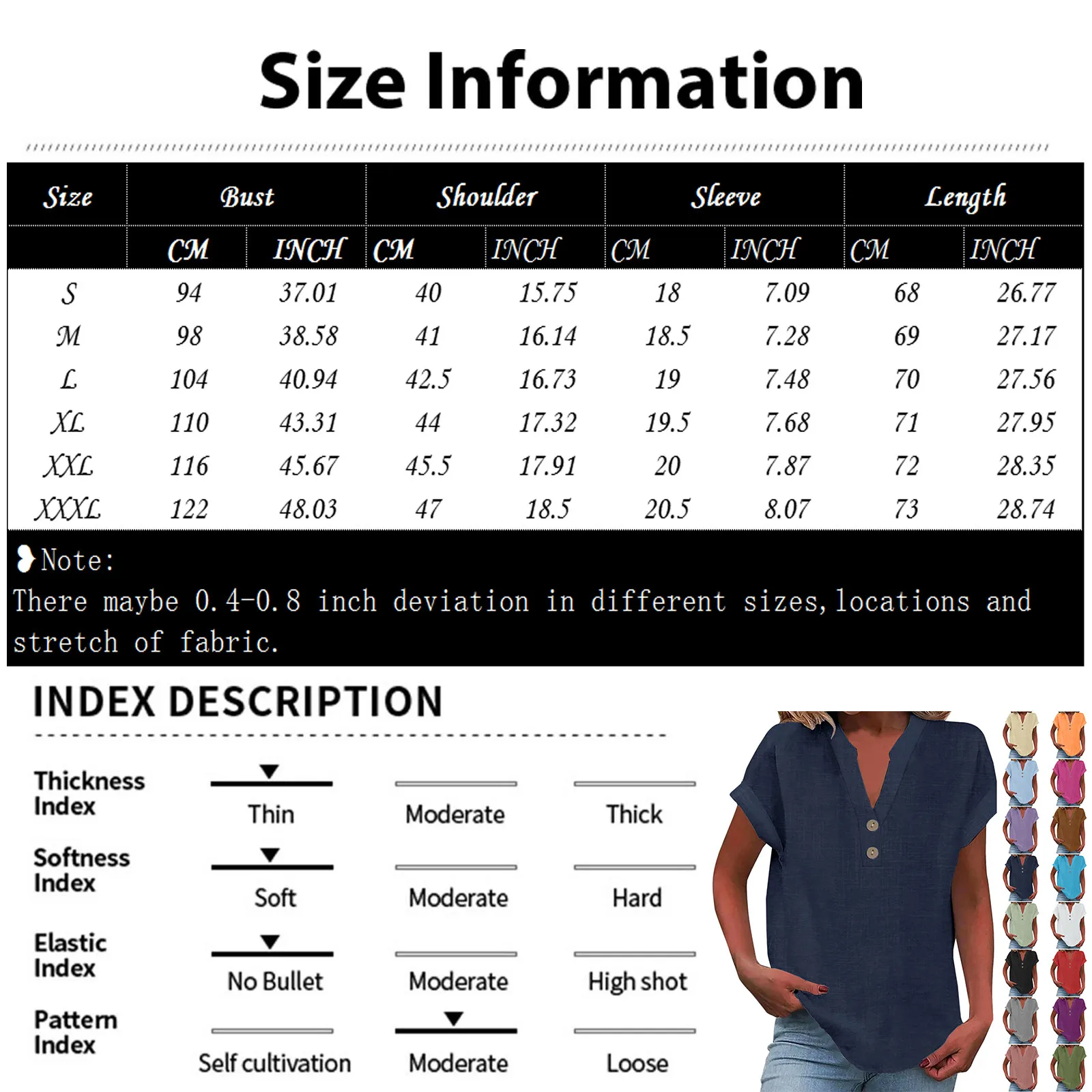 2025 Summer Cotton Linen Breathable Solid Color Button Down V-neck Shirt Basic And Versatile Casual Comfortable Lady Office Tops