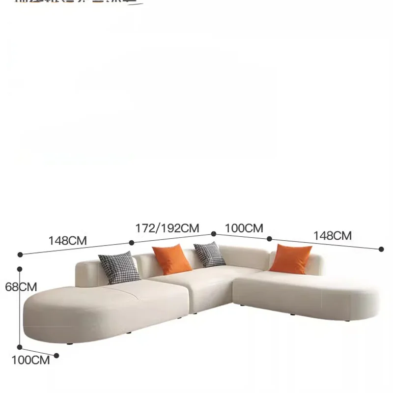 Narożna Sofa Segmentowa Nordic Modern Białe Sofy Do Salonu Lazy Floor Sofy Salasy Muebles Elegantes Modernos Meble Domowe