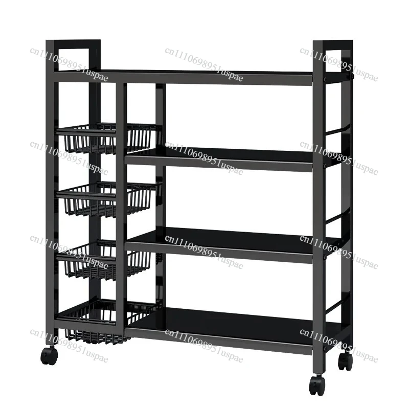 Multi-Tier Kitchen Storage Shelf Freestanding Vegetable Organizer Rack Movable Snack & Grocery Holder Bathroom Storage Solution
