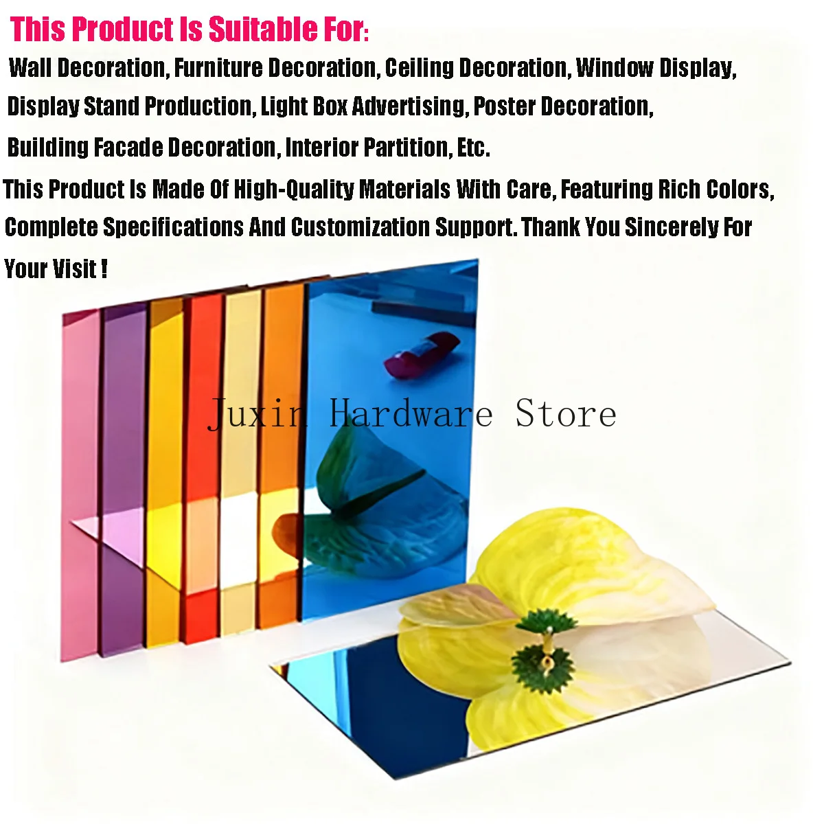 Рисунок 2 - Красочные акриловые зеркальные панели