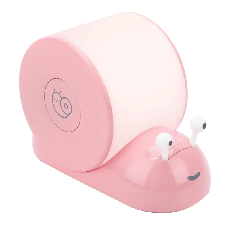 Snail Night Light, Cozy Snail Shape Cute Magnetic Desk Lamp For Bedroom Room Decor Gifts For Teens -Pink