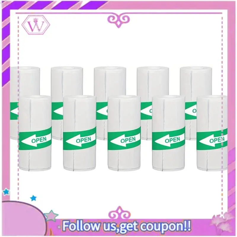 Etichette autoadesive in carta adesiva per mini stampante termica da 20 pezzi in bianco e nero per tutte le stampanti fino a 57X30 mm