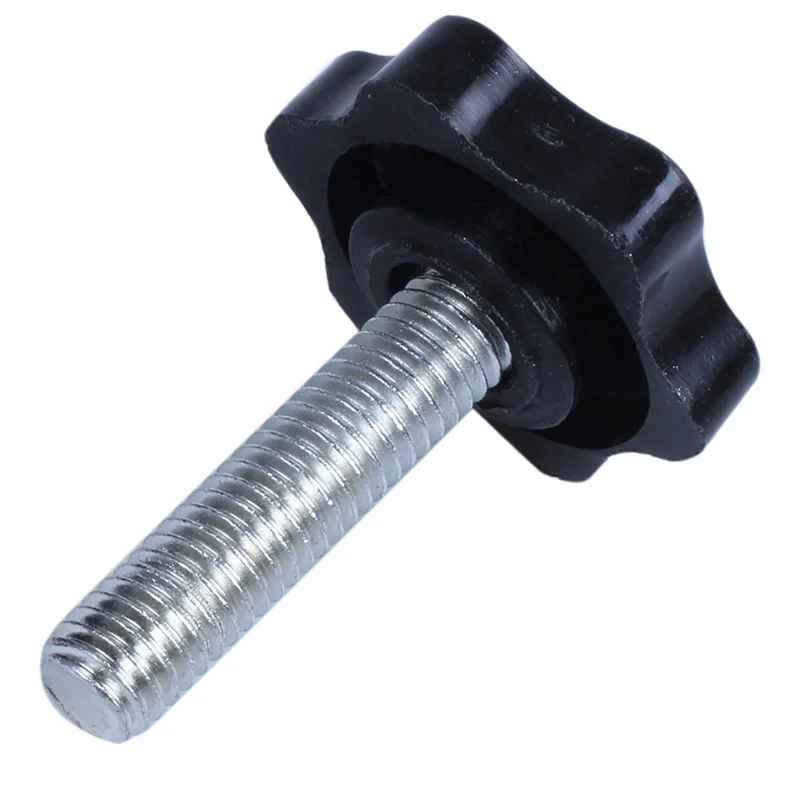 

8 Pcs M8 X 30Mm Male Thread 32Mm Star Head Clamping Knob Black-B61B