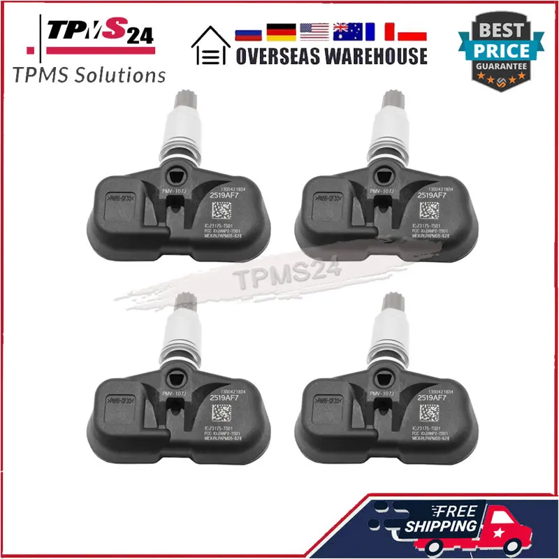 4x Per Toyota 4runner Corolla Highlander Matrix Prius Rav4 Yaris 315MHz Sensore di Pressione Dei Pneumatici PMV-107J 42607-06011 42607-33011