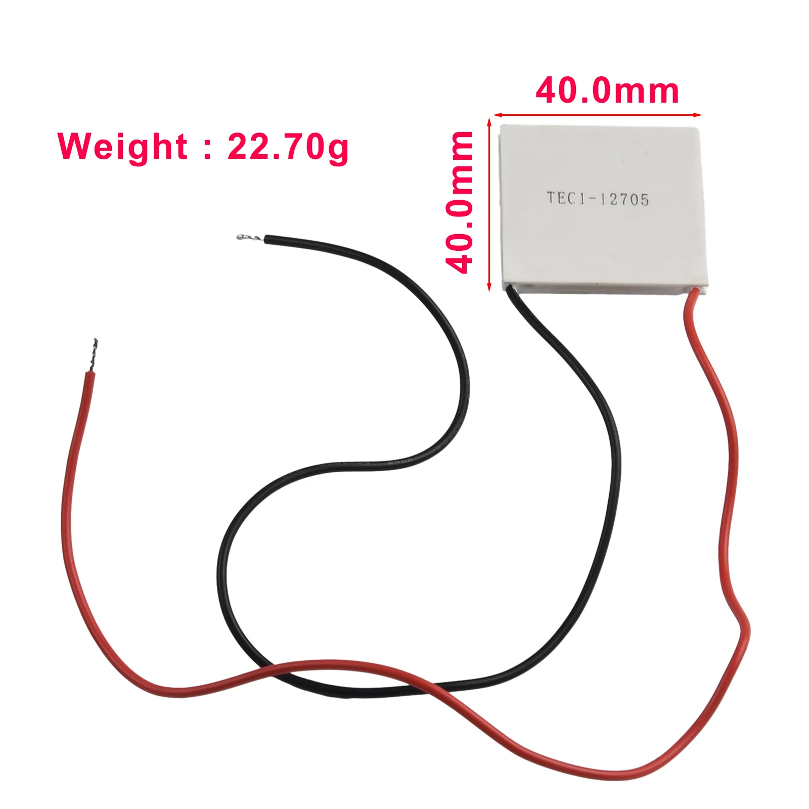 Compact and Reliable TEC1 12705 Thermoelectric Peltier Cooler Module for Food and Beverage Service Refrigerator